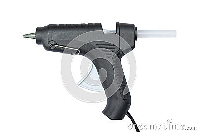 Glue gun isolated on white background with clipping path Stock Photo