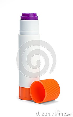 Glue Stick Open Stock Photo