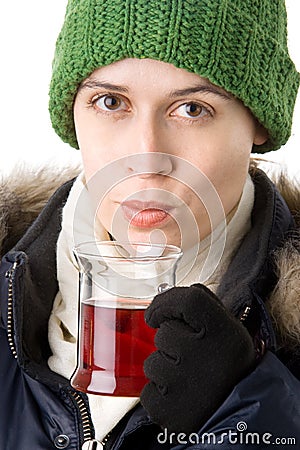 Gluehwein - traditional mulled wine Stock Photo