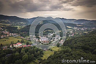 Gluszyca city in Lower Silesia Stock Photo