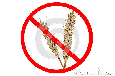 Gluten allergy concept Stock Photo