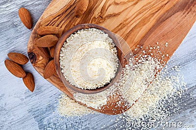 Gluten free almond flour Stock Photo