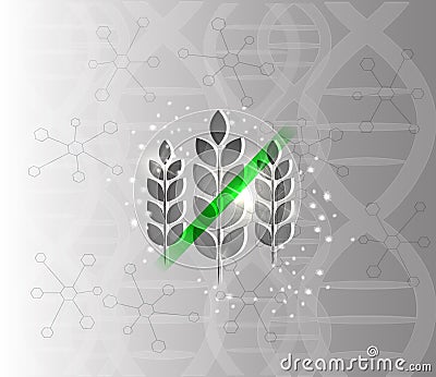 Gluten free background Vector Illustration