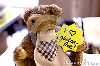 Gluten Free Bear Stock Photo