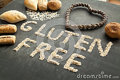 Gluten free bread for people that got special diet. Stock Photo