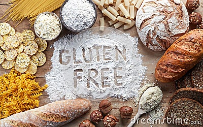 Gluten free food Stock Photo