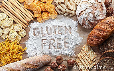 Gluten free food Stock Photo