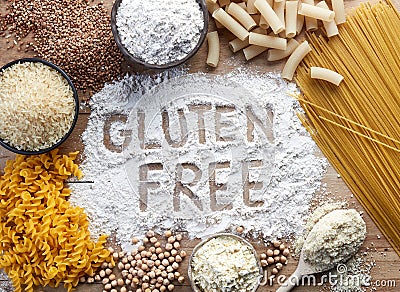 Gluten free food Stock Photo