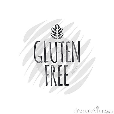 Gluten Free icon. Vector sign isolated. Illustration symbol for food, label, product, healthy eating, special diet, celiac disease Vector Illustration