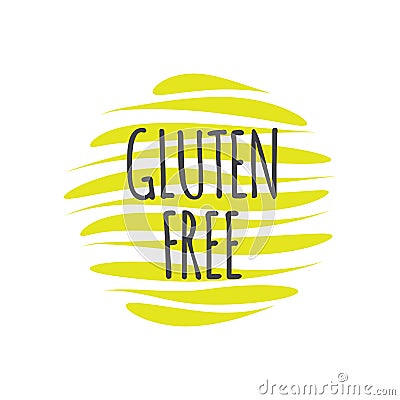 Gluten Free icon. Vector sign isolated. Illustration symbol for food, label, product, healthy eating, special diet, celiac disease Vector Illustration