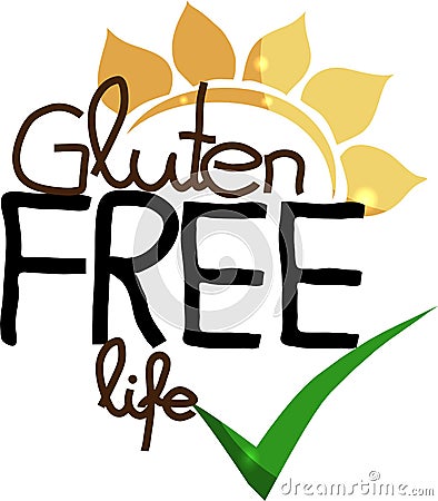 Gluten free life Vector Illustration