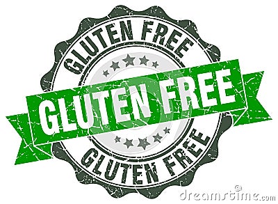 gluten free stamp Vector Illustration