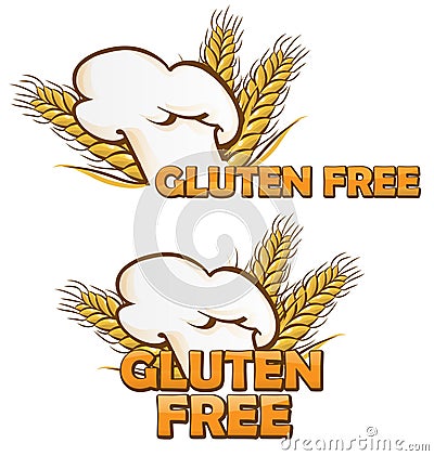 Gluten free symbol set Vector Illustration