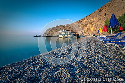 Glyka Nera beach, Crete Stock Photo