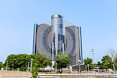 GM Renaissance Center in Detroit Editorial Stock Photo