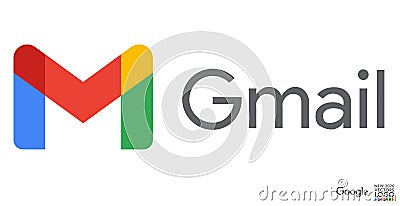 Gmail logo. Google LLC. Apps from Google. Official new logotypes of Google Apps. Vector Illustration