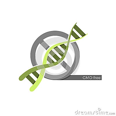 GMO free label Vector Illustration