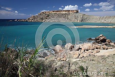 Gnejna Bay, Malta Stock Photo