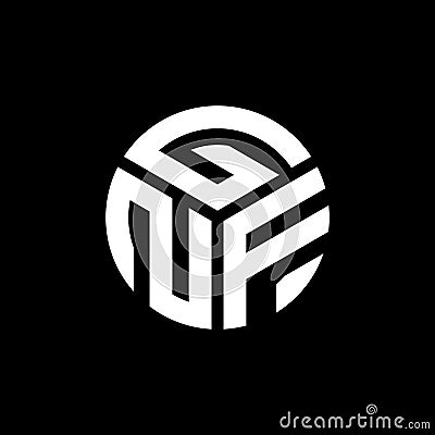 GNF letter logo design on black background. GNF creative initials letter logo concept. GNF letter design Vector Illustration