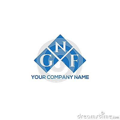 GNF letter logo design on WHITE background. GNF creative initials letter logo concept Vector Illustration