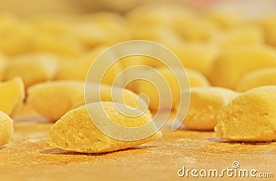 Gnocchi ,dumplings Stock Photo
