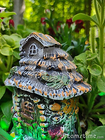 Gnome Garden House Stock Photo