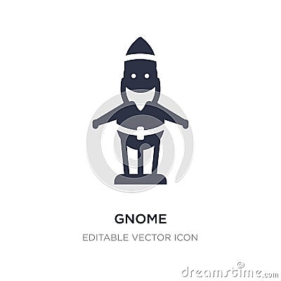 gnome icon on white background. Simple element illustration from Architecture and city concept Vector Illustration