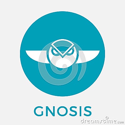 Gnosis GNO cripto currency vector logo Vector Illustration