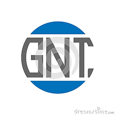 GNT letter logo design on white background. GNT creative initials circle logo concept. GNT letter design Vector Illustration
