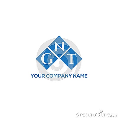 GNT letter logo design on WHITE background. GNT creative initials letter logo concept. Vector Illustration