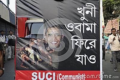 Go Back Barak Obama. Editorial Stock Photo