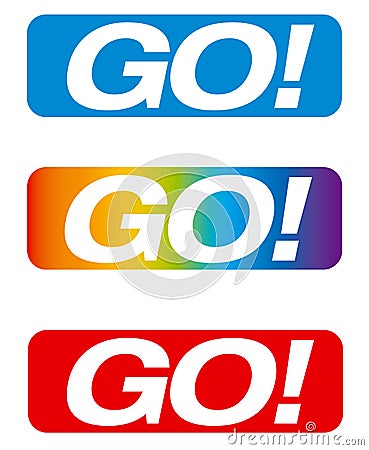 Go button Stock Photo