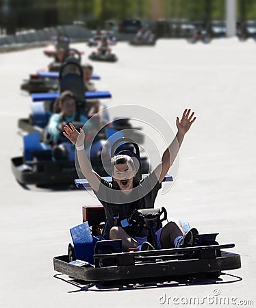 GO CART Stock Photo