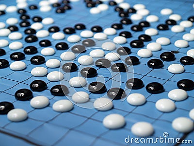 a go chinese checker game Stock Photo