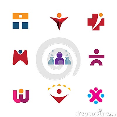 Go explore world opportunities help care for others logo icon Stock Photo