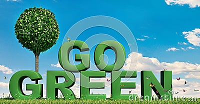 Go green Stock Photo