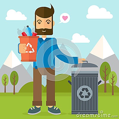 Go green illustration Vector Illustration