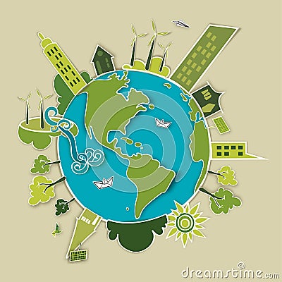 Green world concept Vector Illustration
