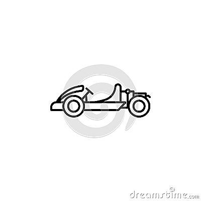 go kart icon. Element of motor sport icon for mobile concept and web apps. Thin line go kart icon can be used for web and mobile Stock Photo