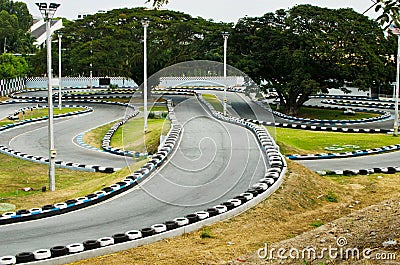 Go Kart Race Track. Stock Photo