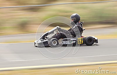 Go Kart Racer #92 Editorial Stock Photo