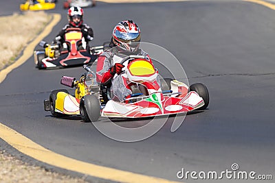 Go Kart Racers Editorial Stock Photo