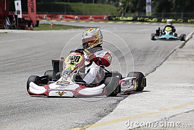 Go kart racing sports Editorial Stock Photo