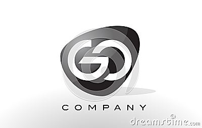 GO Logo. Letter Design Vector. Vector Illustration