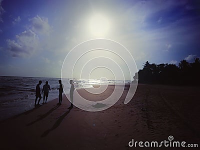 Go to vacation beach said Stock Photo