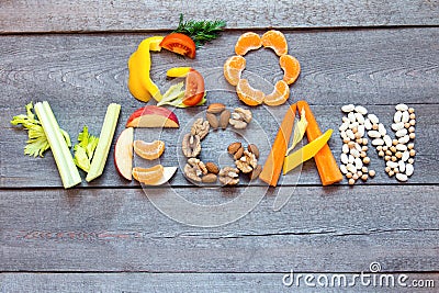 Go Vegan Stock Photo