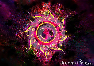 Goa trance abstraction Stock Photo