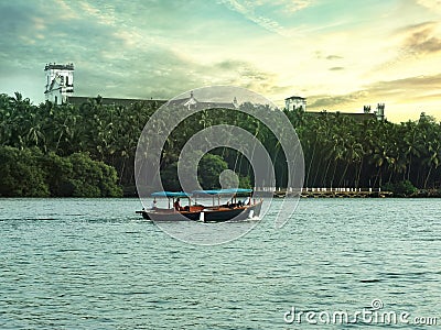 GOA BACK WATERS BEAUTIFUL VIEW Editorial Stock Photo