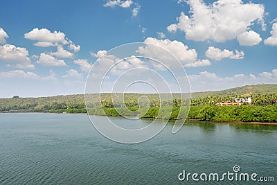 GOA, Chapora River Stock Photo