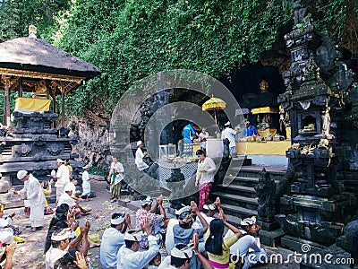 Goa Lawah Temple Editorial Stock Photo